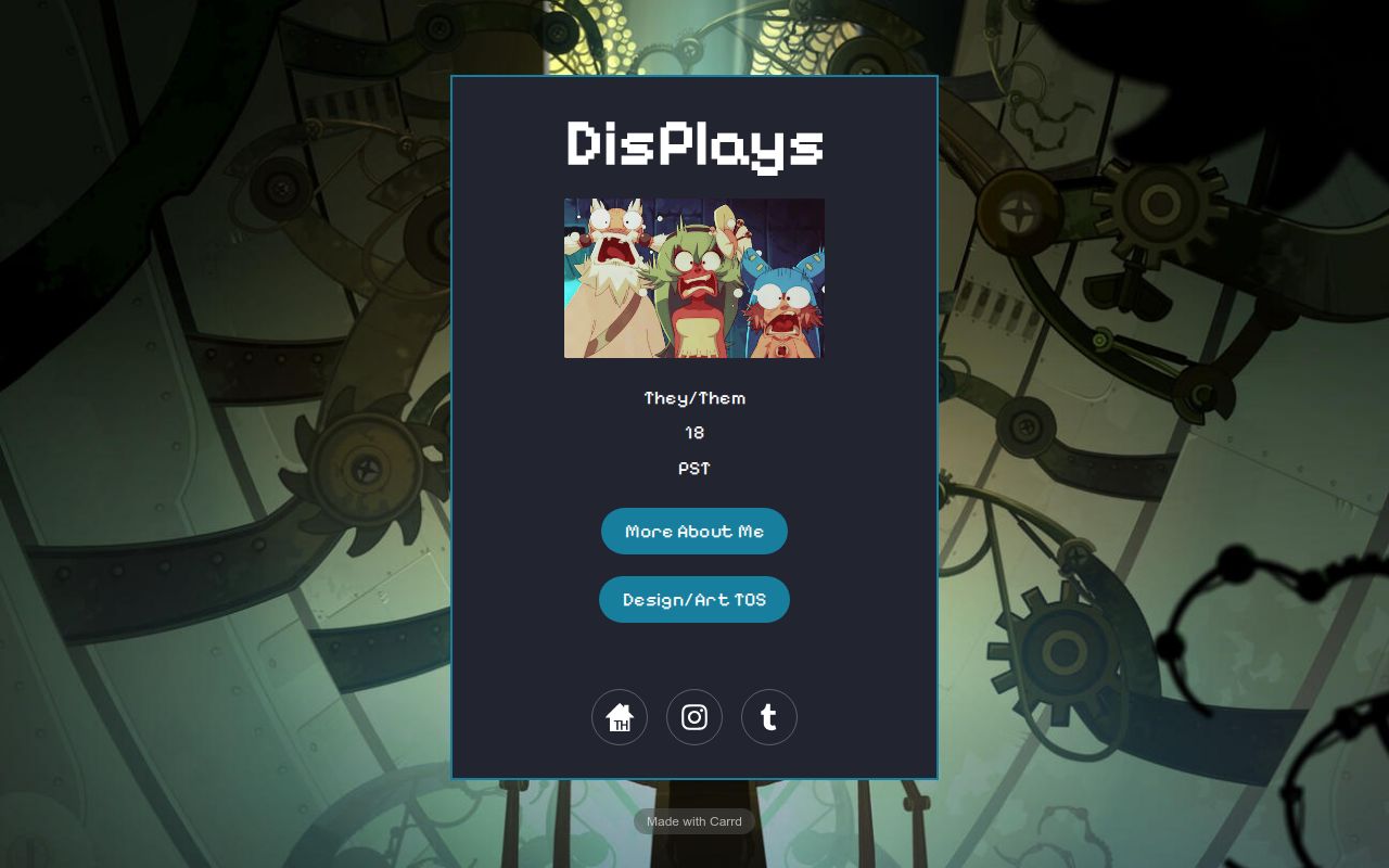Carrd profile picture for @displays